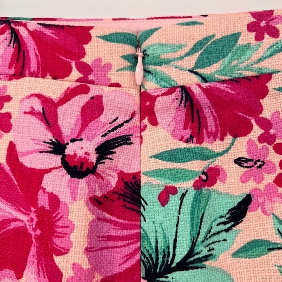 J Crew Floral Lined Pencil Skirt - Picture 4 of 8